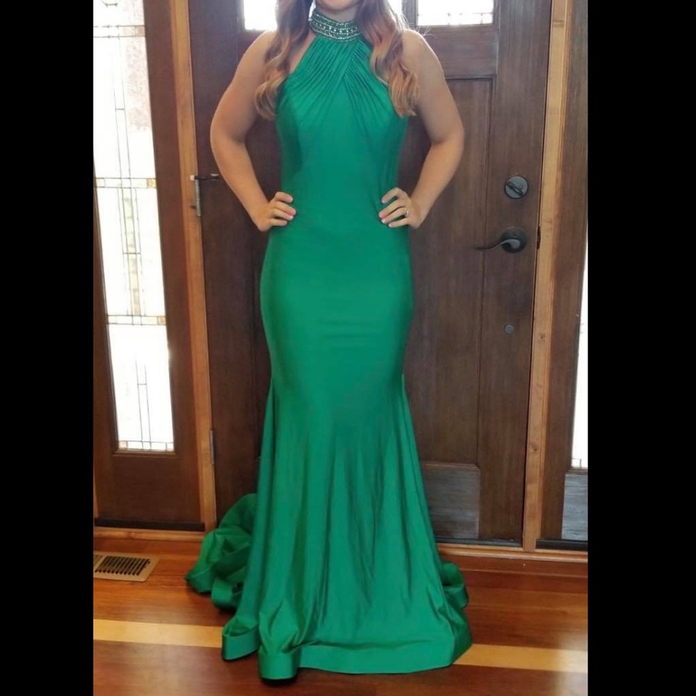 NWT Green MAC Duggal one of a kind size 4